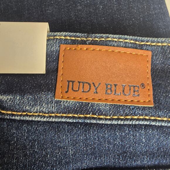 Judy Blue Lisse Mid Rise Ripped Straight Fit Jeans Size 11/30 - Picture 6 of 10